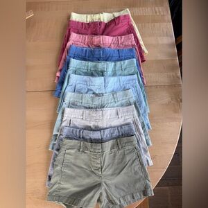 J CREW Womens 4" Shorts Cotton Stretch 
H5806 Flat Front Sz -4